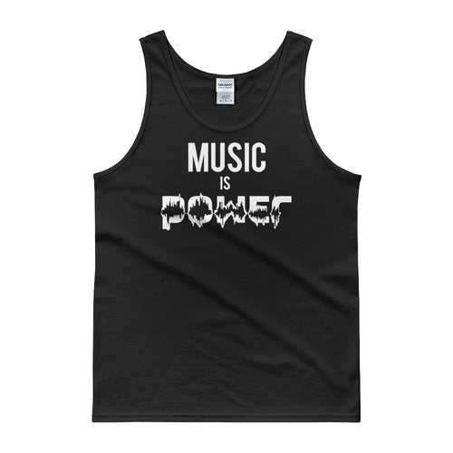 Music Is Power Mens + Unisex Tank top