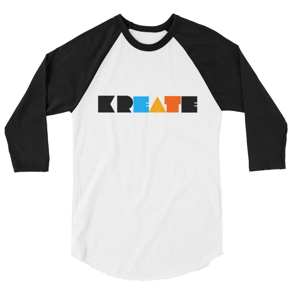 KREATE Collection 3/4 sleeve classic baseball shirt